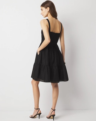 Petite Fit + Flare Mini Sundress | White House Black Market